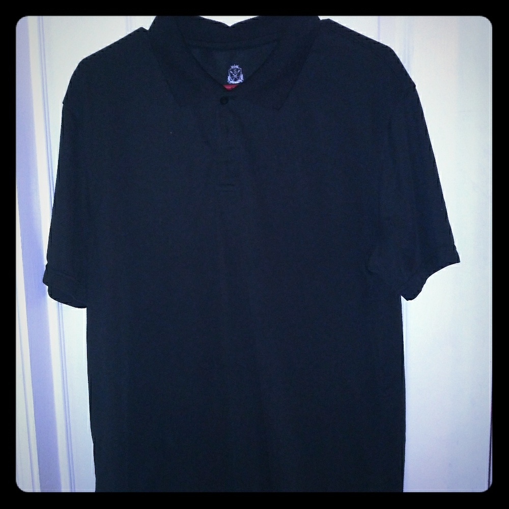 Black dress polo